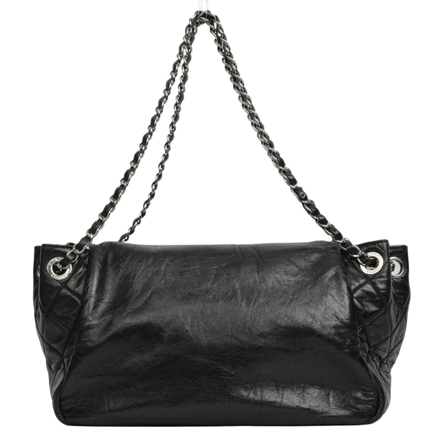 CHANEL 2009-2010 Matelassé Coco Mark Lambskin Shoulder Bag