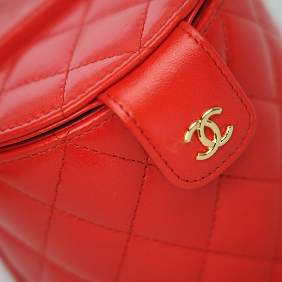 CHANEL Matelassé Lambskin Vanity Bag Handbag/Shoulder Bag