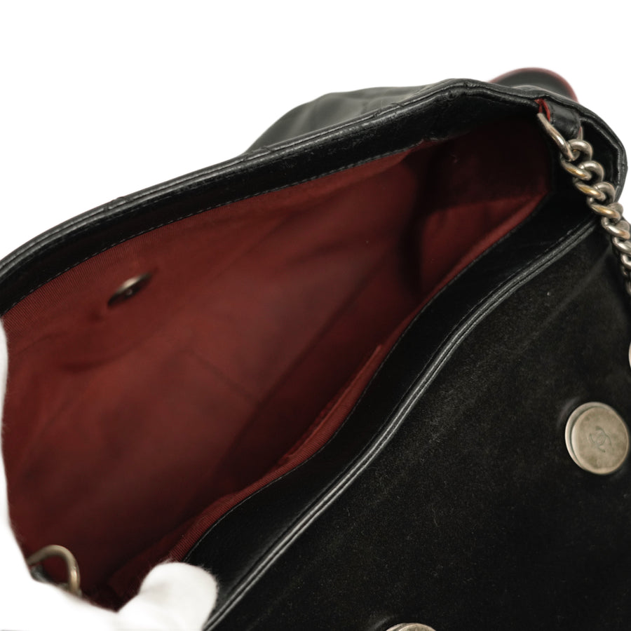 CHANEL Coco Mark Chain Aged Metal Hardware Handbag / Shoulder Bag
