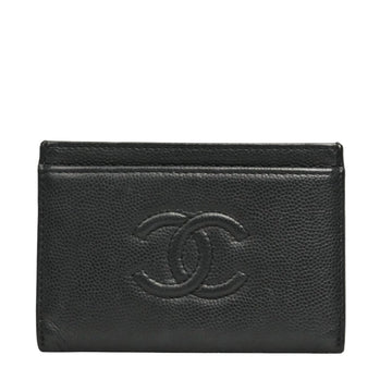 CHANEL Cocomark Caviar Skin Card Case