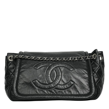 CHANEL 2009-2010 Matelassé Coco Mark Lambskin Shoulder Bag
