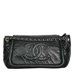 CHANEL 2009-2010 Matelassé Coco Mark Lambskin Shoulder Bag