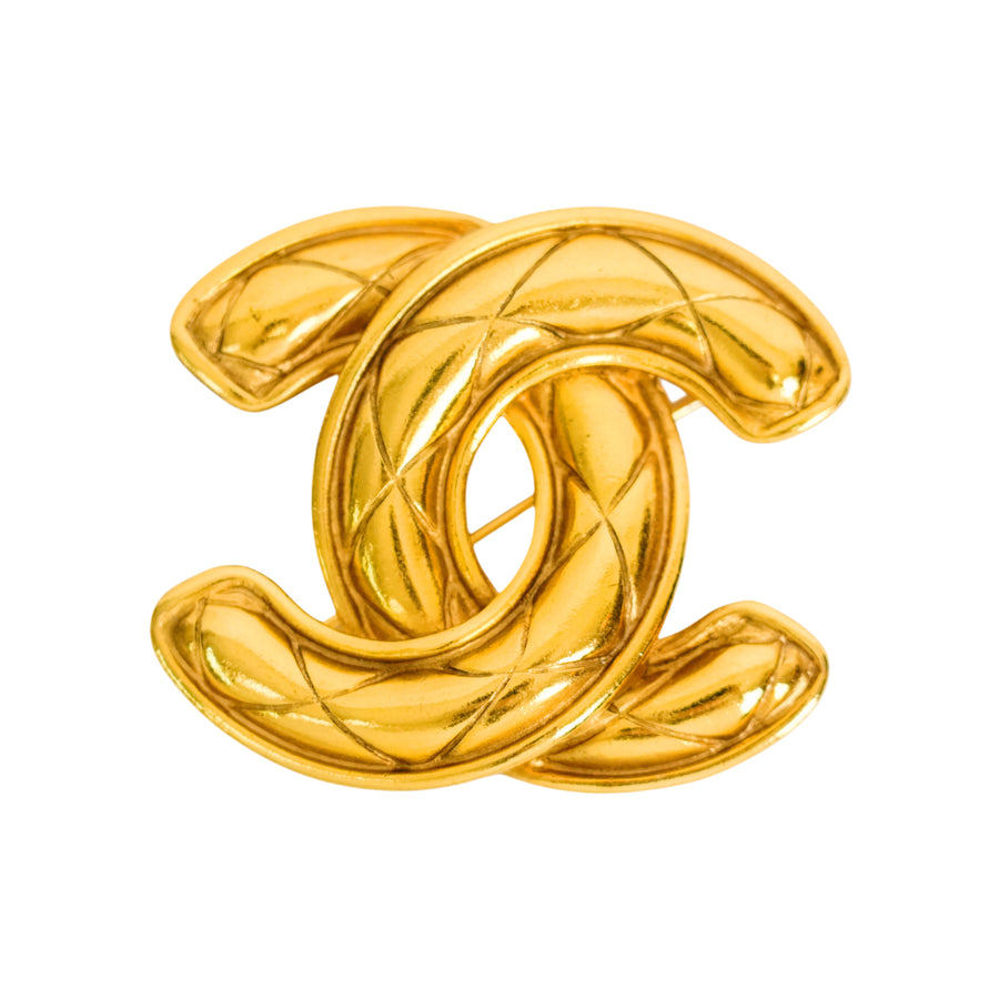 CHANEL Matelasse Coco Mark Brooch