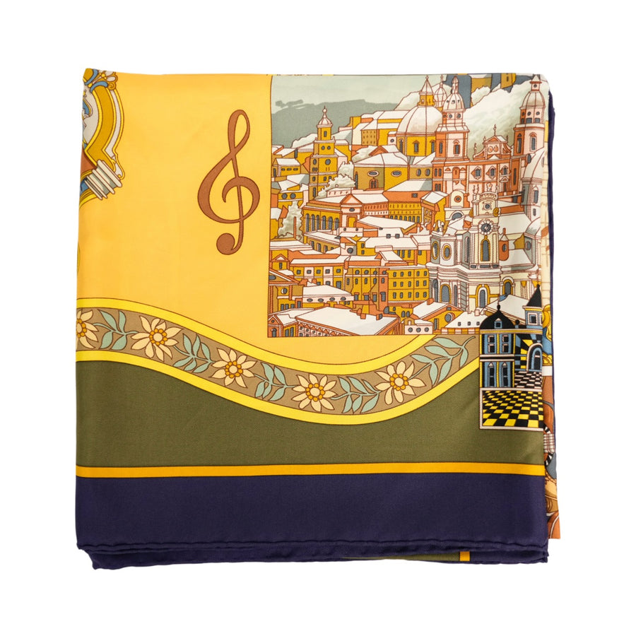 HERMES Carre 90 “In Salzburg” Violin Scarf