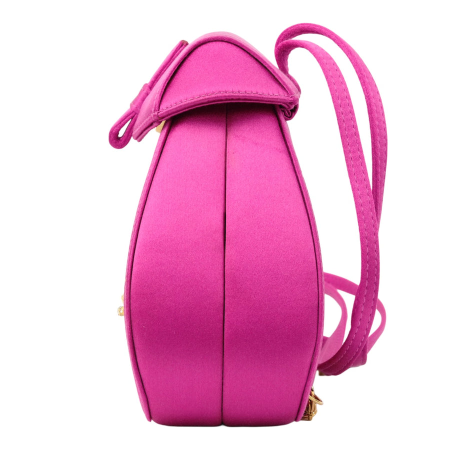 GUCCI Satin Mini Rucksack With Clasp Closure Backpack/Shoulder Bag