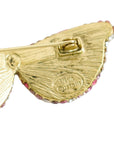 Vintage-Style Sunglasses Rhinestone Brooch