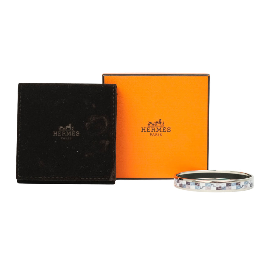 HERMES Cloisonné Enamel PM Bangle