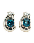 Vintage-Style Rhinestone Earrings(Rhodium-Plated Brass)