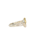 TIFFANY & CO. SV925 K18YG Open Heart Ribbon Ring