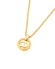 CHRISTIAN DIOR CD Logo Necklace