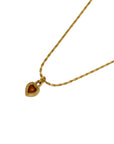 CHRISTIAN DIOR Heart Rhinestone Necklace