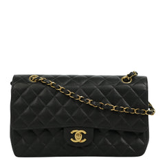 CHANEL 2004-2005 Matelassé 25W Chain Shoulder Bag in Caviar Skin