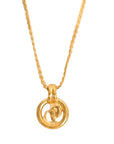 CHRISTIAN DIOR CD Logo Necklace