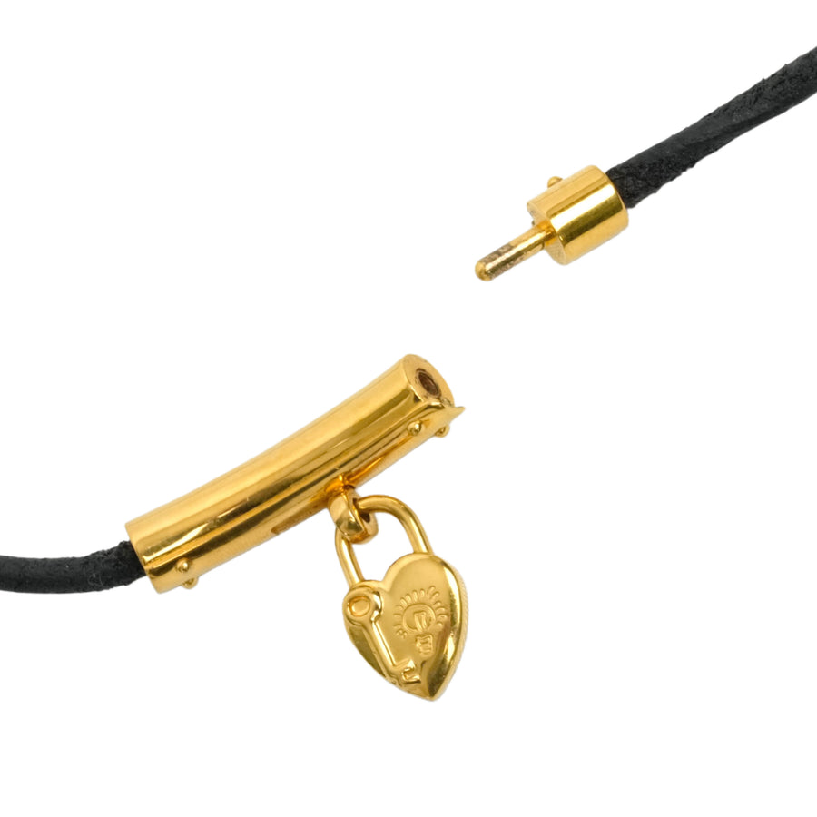 HERMES Vivier Heart Padlock Choker