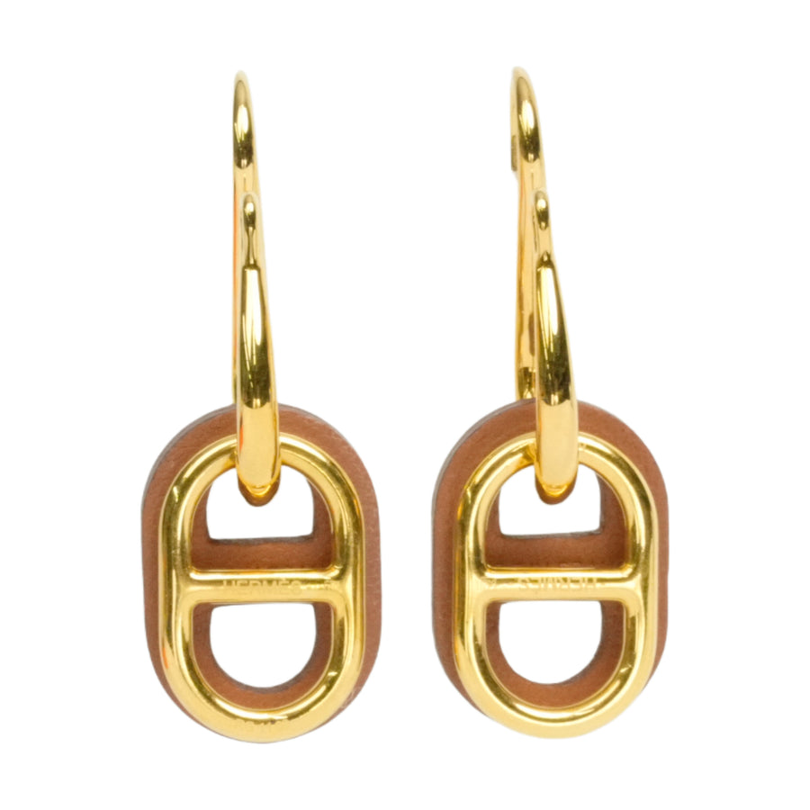 HERMES Oh! My Yon Chaine d'Ancre Swing Earrings
