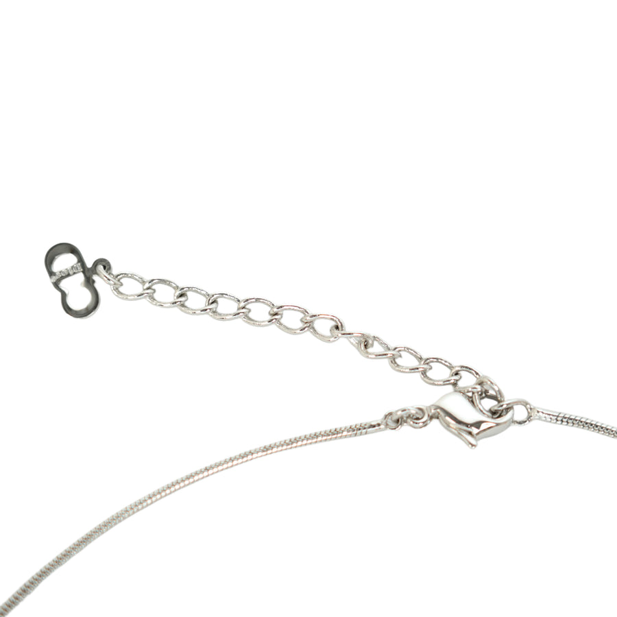 CHRISTIAN DIOR Logo Plate Necklace
