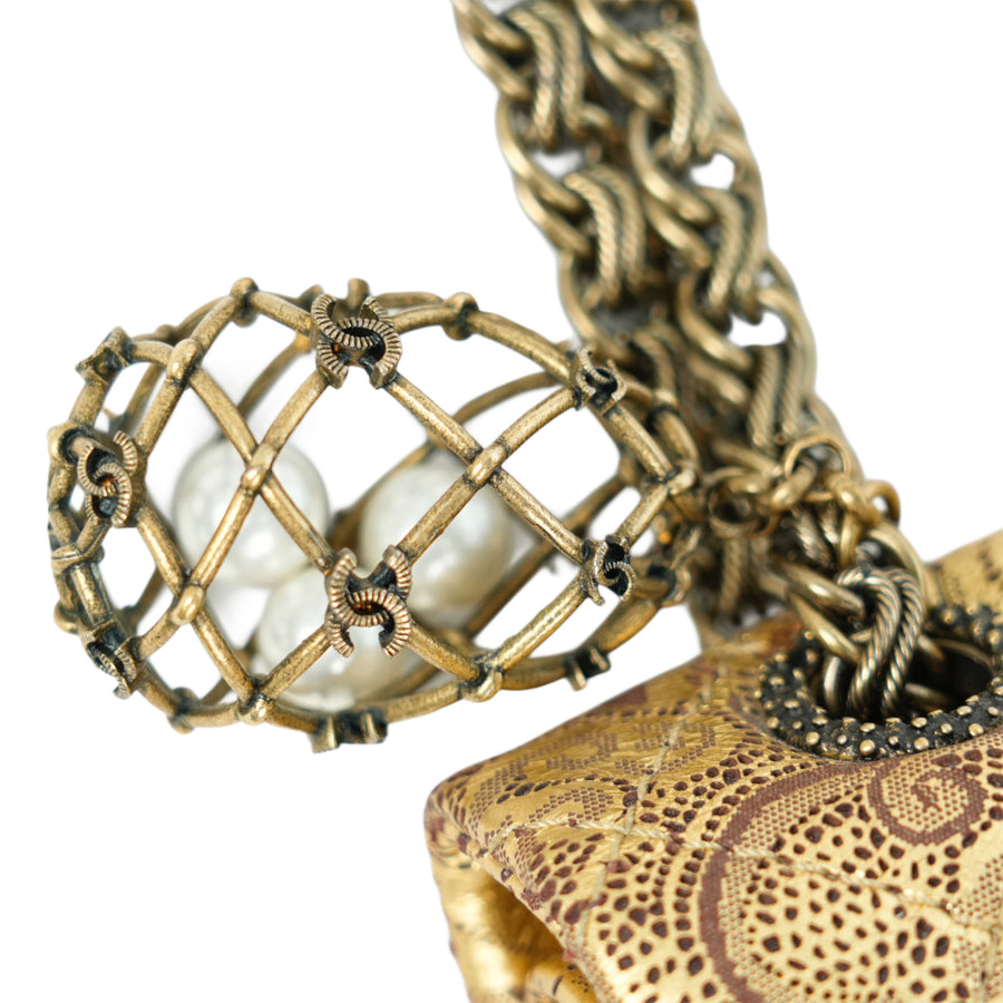 CHANEL 2008-2009 Gold Hardware Shoulder Bag