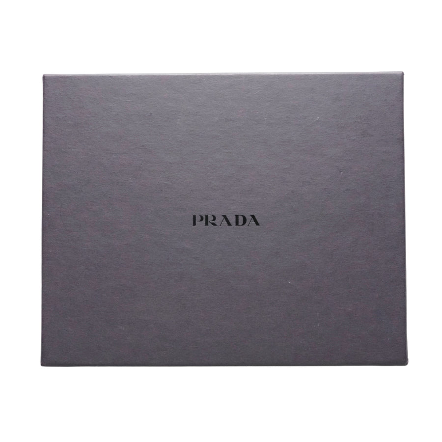 PRADA Nylon Round Zip Compact Wallet