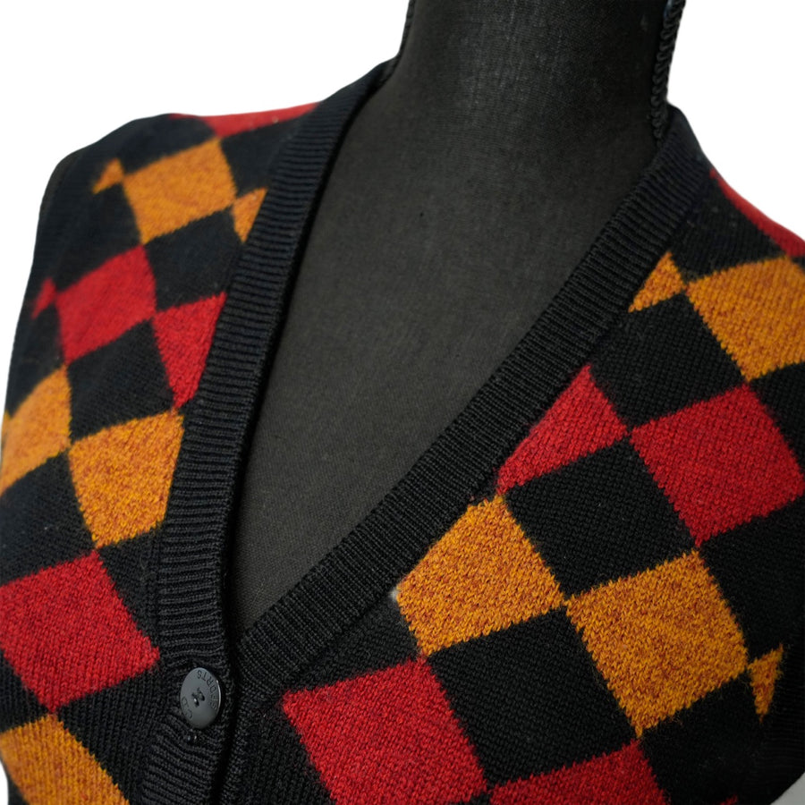 CHRISTIAN DIOR V-neck Sleeveless Cardigan Tops