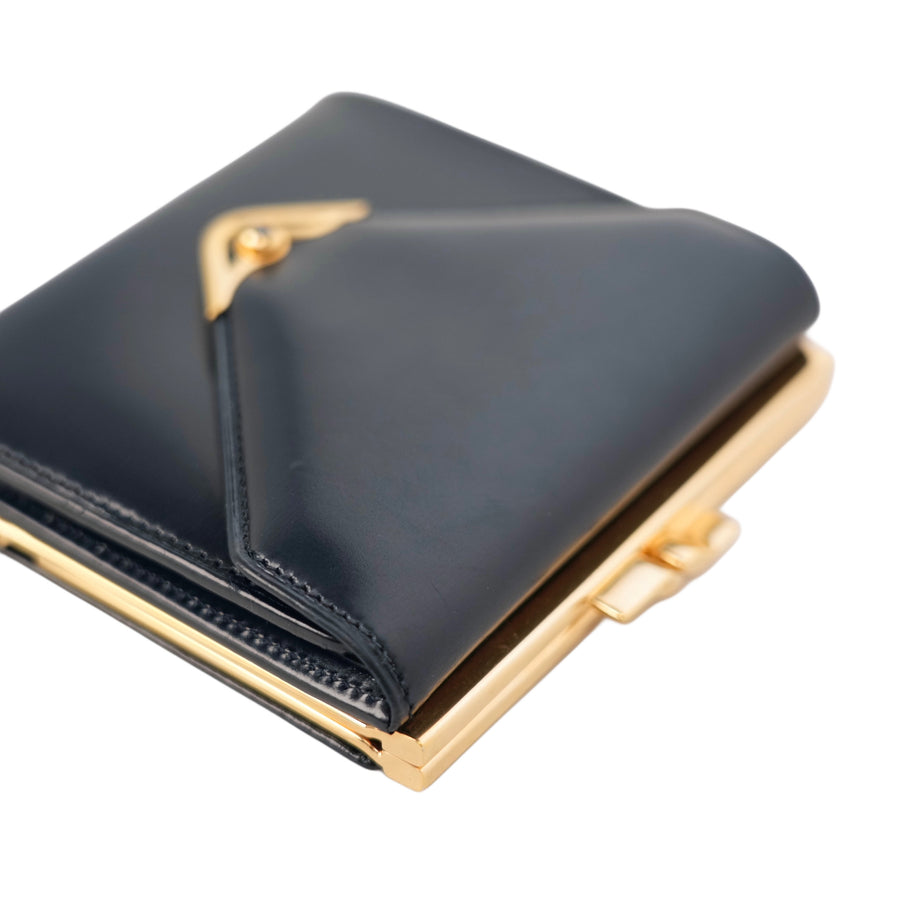 CARTIER Kiss Lock Tri-Fold Wallet