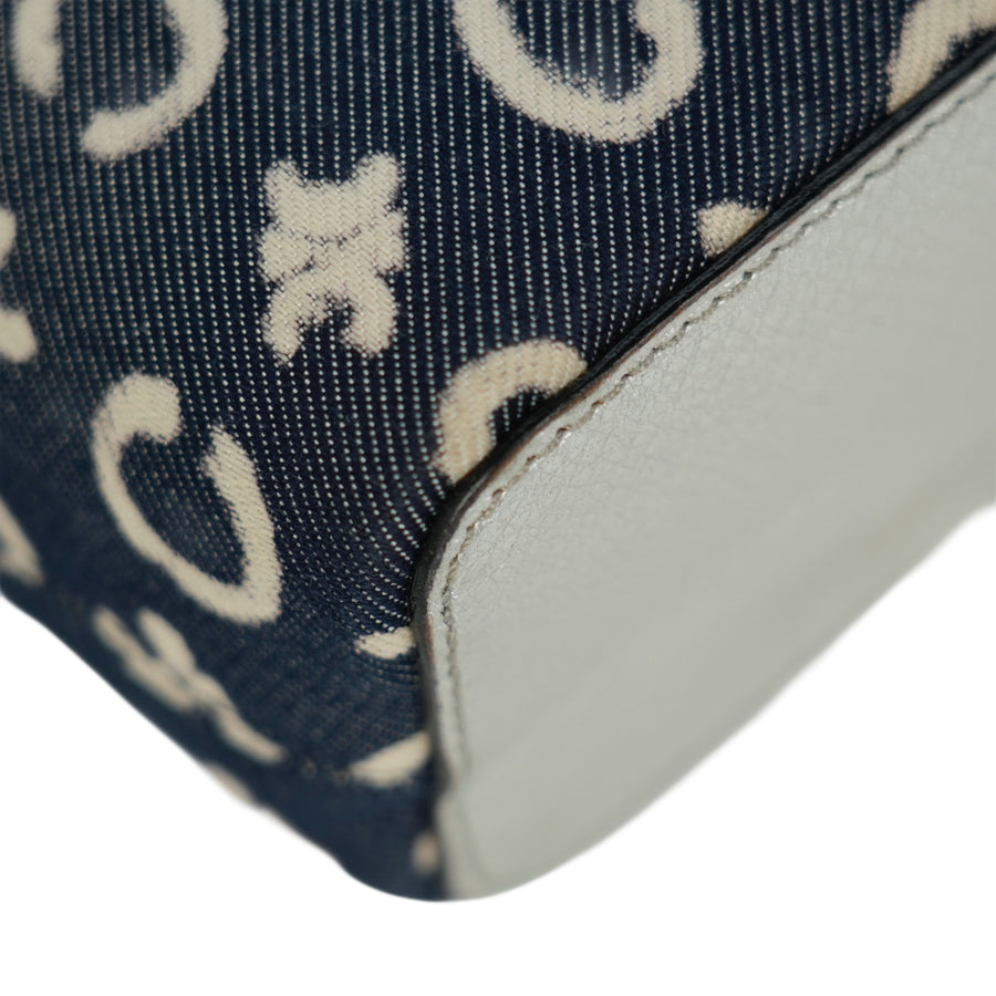 CELINE Denim C Macadam Handbag