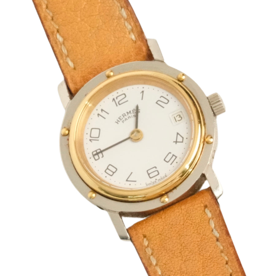 Hermes Clipper Leather Belt Watch