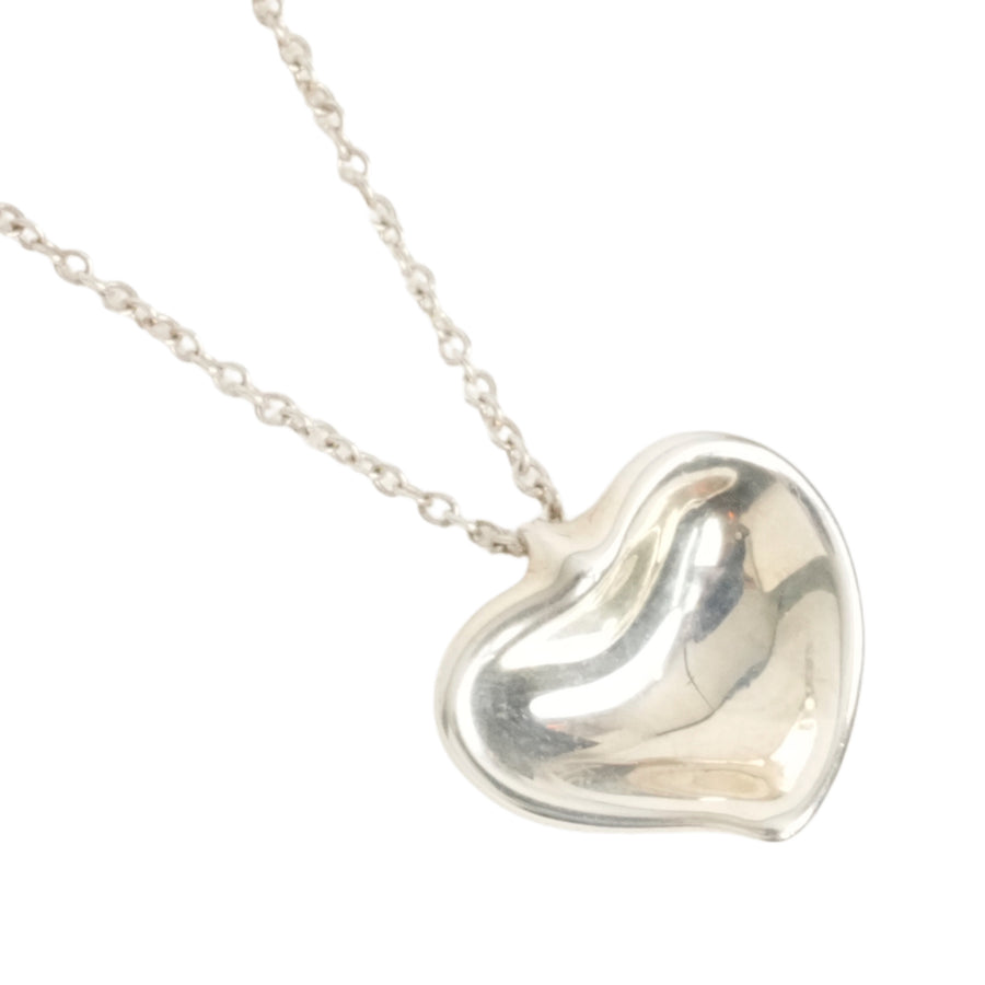 TIFFANY & CO. SV925 Curved Heart Necklace