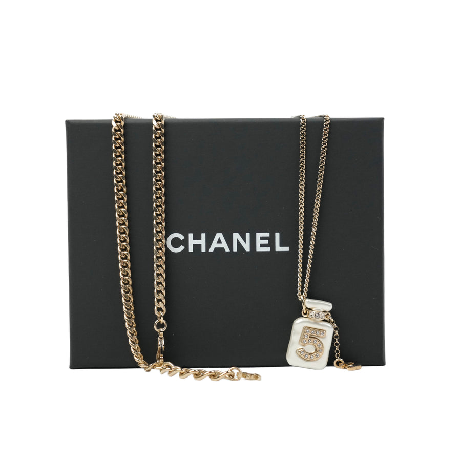 CHANEL Bottle Motif Necklace