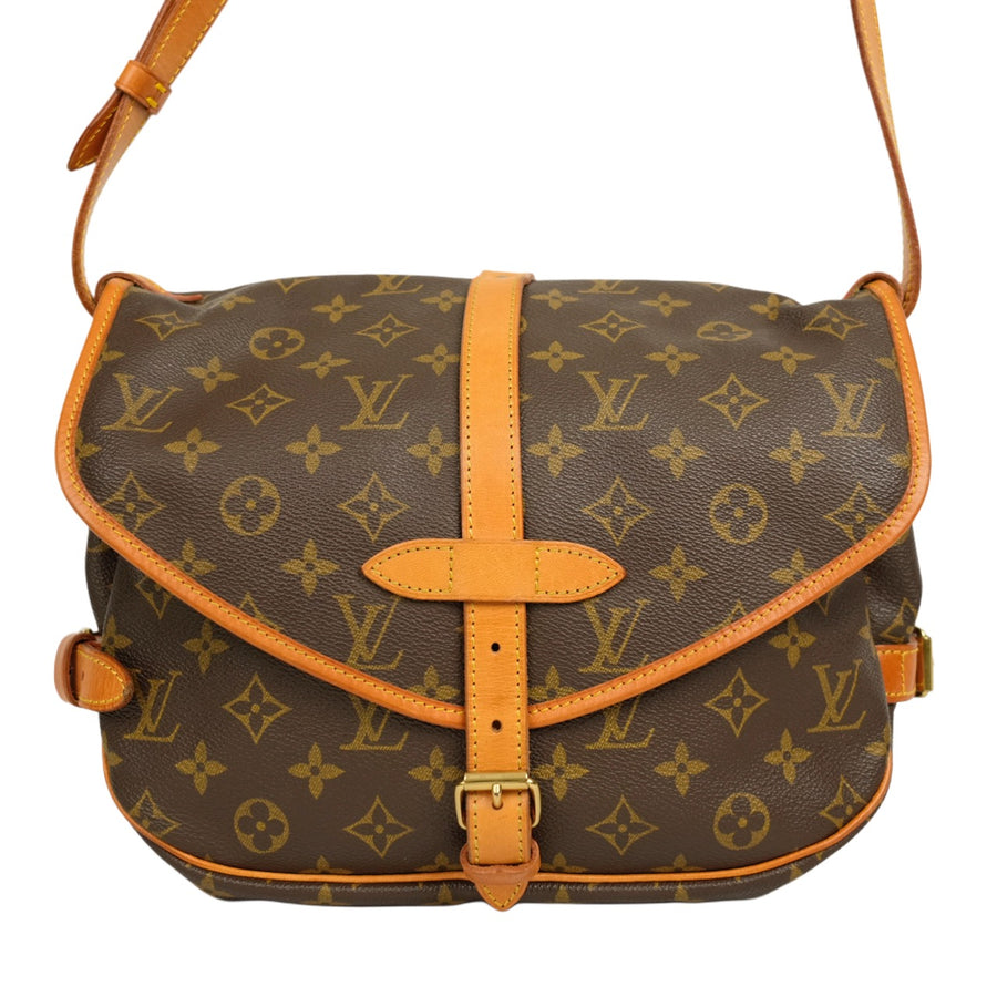 LOUIS VUITTON Monogram Saumur 30 M42256 Shoulder Bag