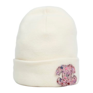 CHANEL Knit Hat With Coco Mark