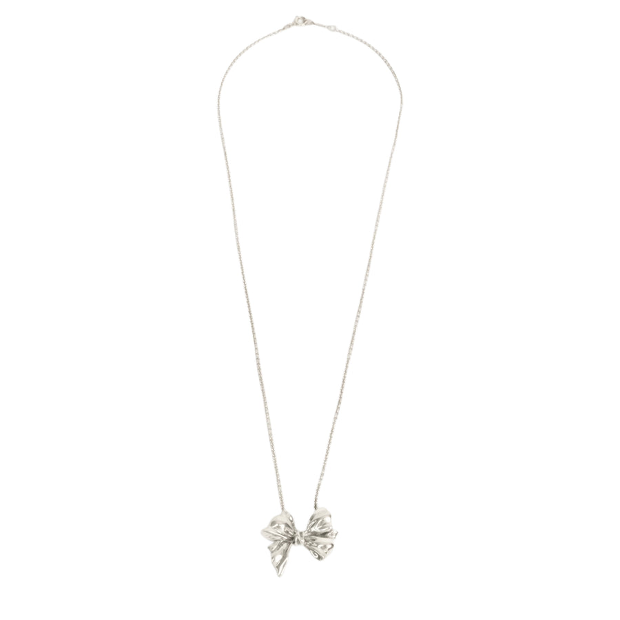 TIFFANY & CO. SV925 House Design Ribbon Necklace