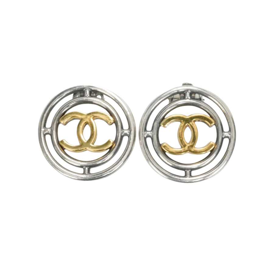 CHANEL Circle Coco Mark Earrings