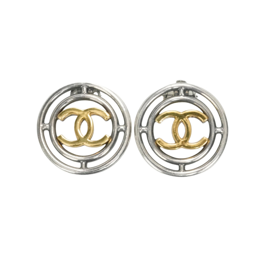 CHANEL Circle Coco Mark Earrings