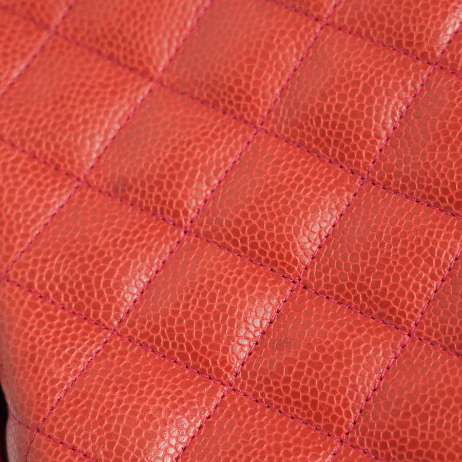 CHANEL 1991–1994 Matelassé Coco Mark Caviar Skin Shoulder Bag