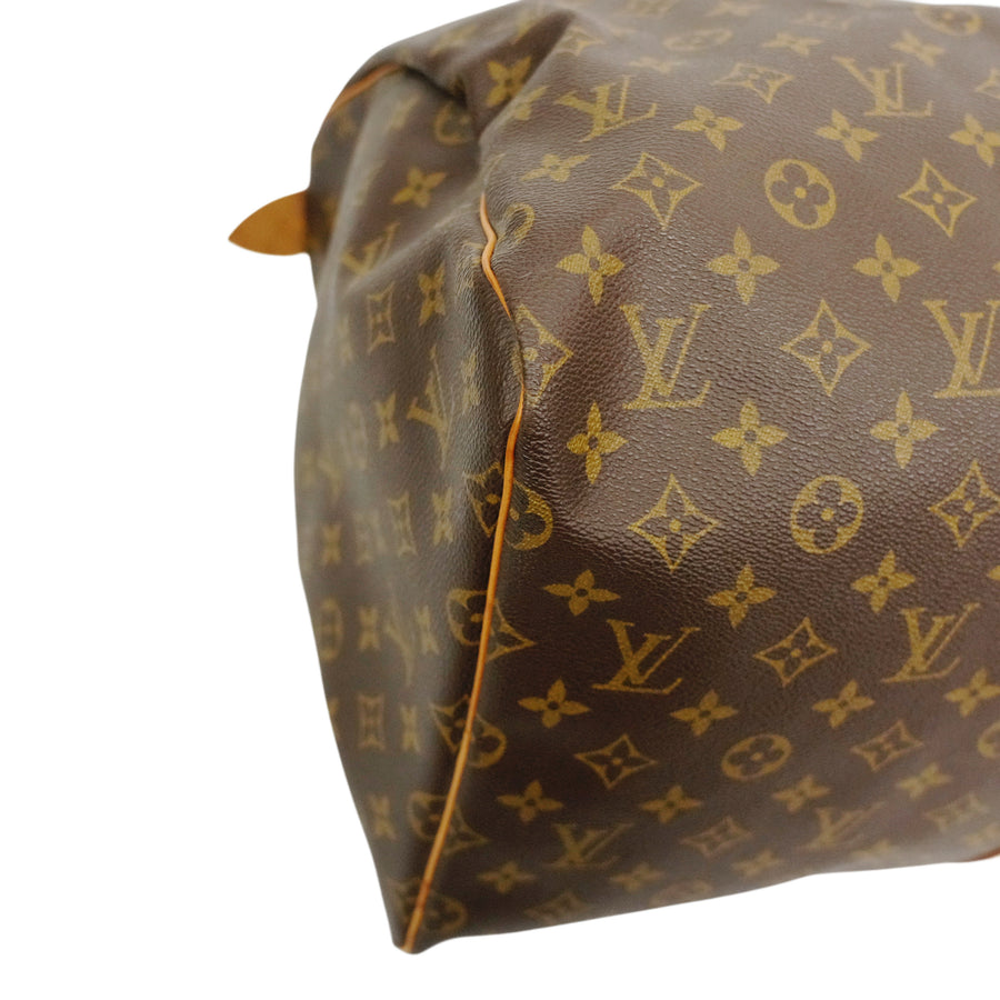 LOUIS VUITTON Monogram Keepall 55 Boston Handbag / Travel Bag M41424