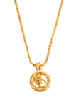 CHRISTIAN DIOR CD Logo Necklace