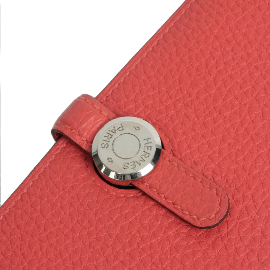 HERMES Dogon GM Taurillon Clemence Wallet