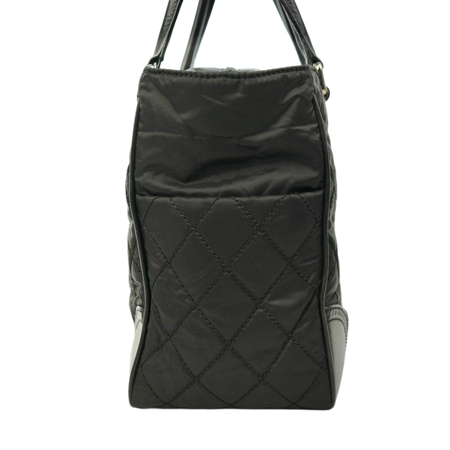 CHANEL 2008-2009 Nylon Paris-New York Tote Bag/Shoulder Bag