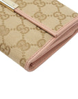 GUCCI GG Canvas Long Wallet