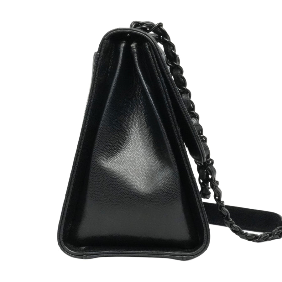CHANEL 1997–1999 2.55 Matelassé Chain Caviar Skin Shoulder Bag