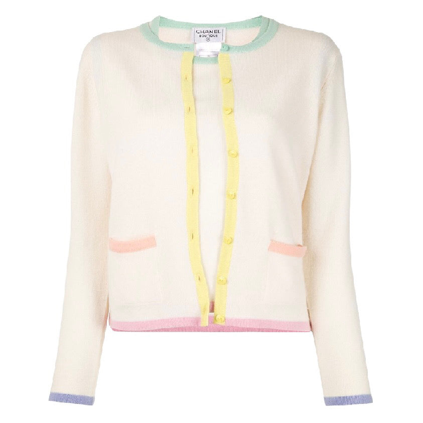 CHANEL 1998 Ensemble Knit Cashmere Size 40 Top