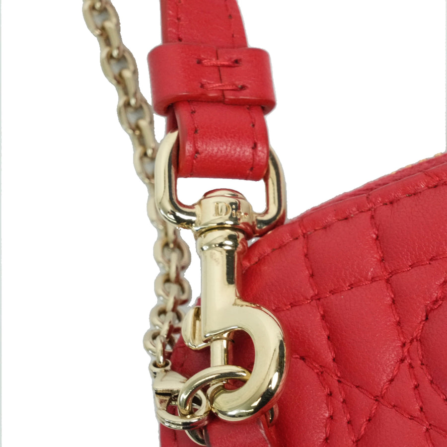 CHRISTIAN DIOR Lady Dior Call'in Dior Phone Holder / Shoulder Bag