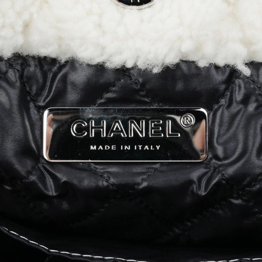 CHANEL Coco Neige Matelassé Drawstring Handbag/Shoulder Bag 2Way