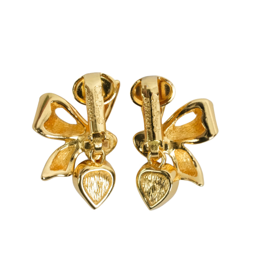 CHRISTIAN DIOR Rhinestone Earring