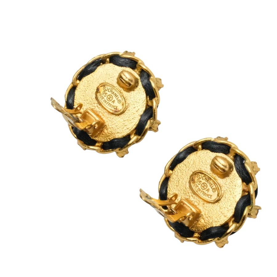 CHANEL Première Rhinestone Earrings