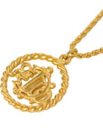 CHRISTIAN DIOR Round Circle Necklace