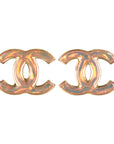 CHANEL Coco Mark Rainbow Color Earrings
