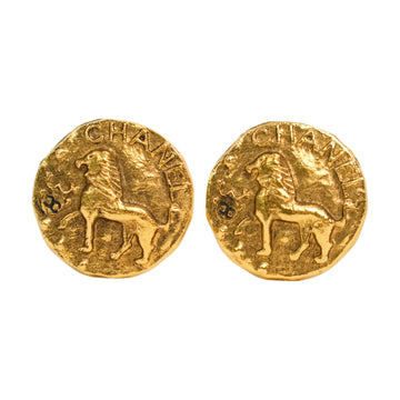 CHANEL Lion Earrings