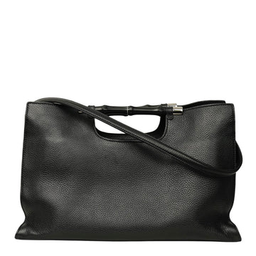 GUCCI Bamboo 2-Way Handbag / Shoulder Bag