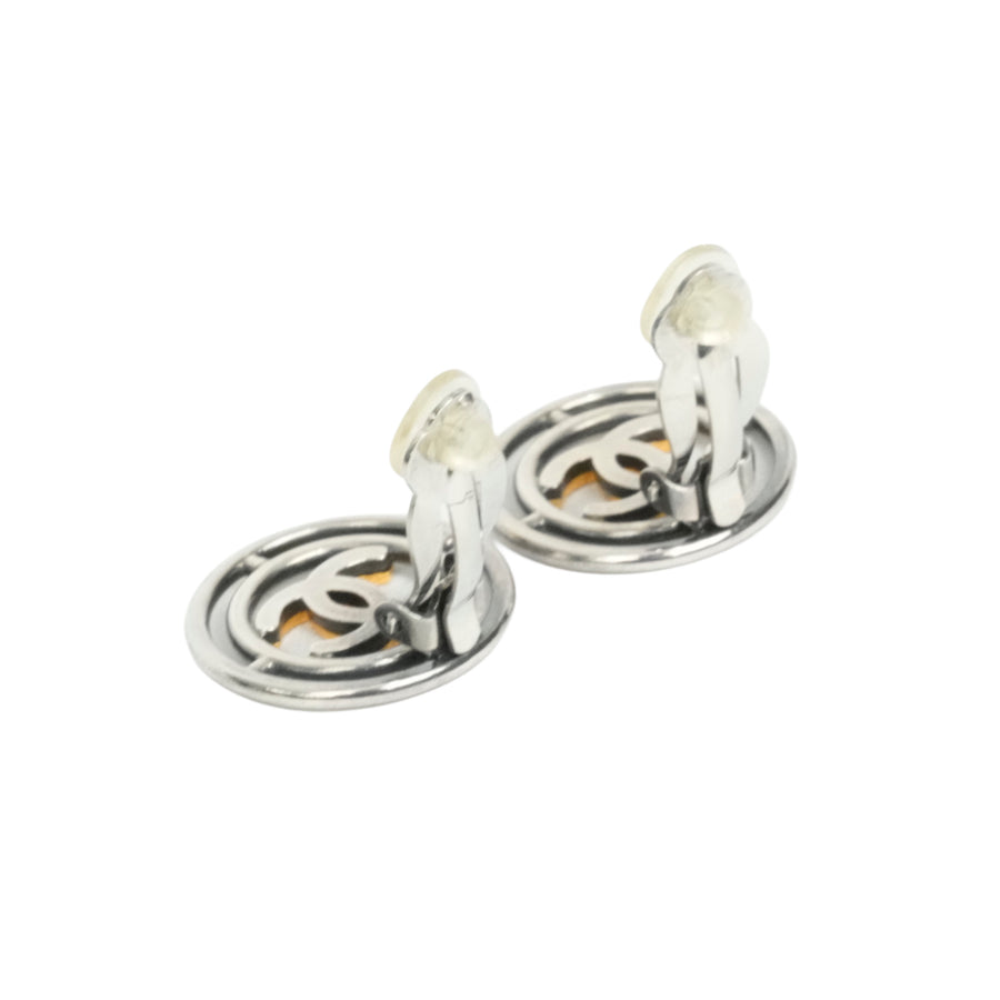 CHANEL Circle Coco Mark Earrings